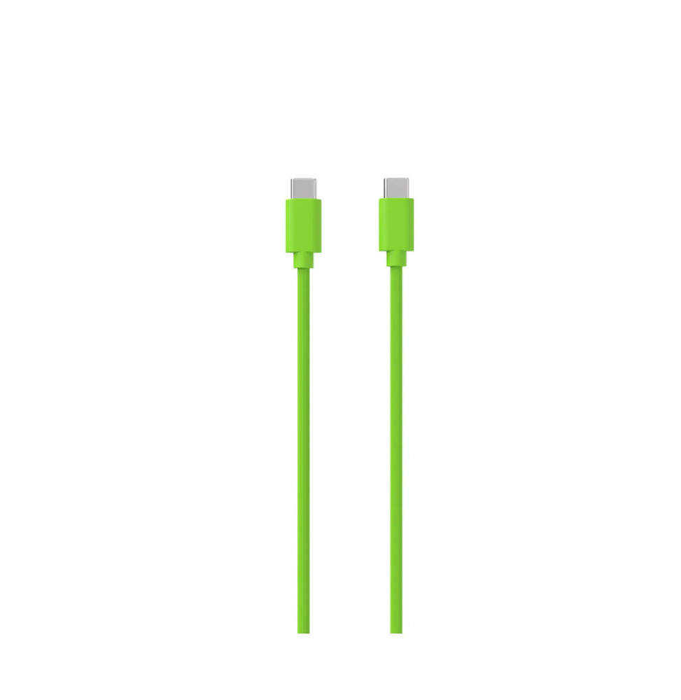 Jaym Câble USB-C vers USB-C 3A Charge et Synchronisation Collection POP 1,5m Vert