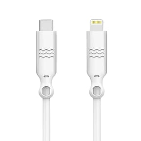 Just Green Câble Écologique USB-C vers Lightning Intensité 3A 2m Recyclable blanc — image 2