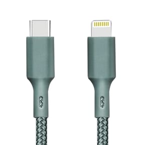 Just Green Câble Écologique USB-C vers Lightning Intensité 3A 2m Recyclable bleu — image 2
