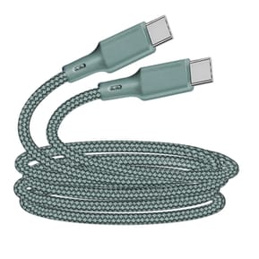 Just Green Câble Écologique USB-C vers USB-C Intensité 3A 2m Recyclable vert