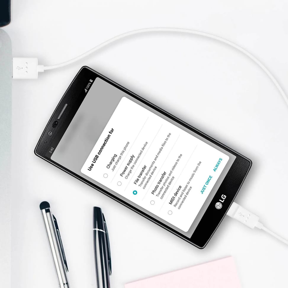 LG Câble USB vers Micro-USB d'origine DK-100M Blanc — image 4