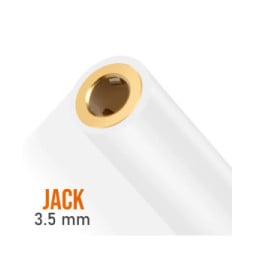 LinQ Adaptateur Audio Jack 3.5mm Femelle vers Lightning et USB C Mâle Blanc
