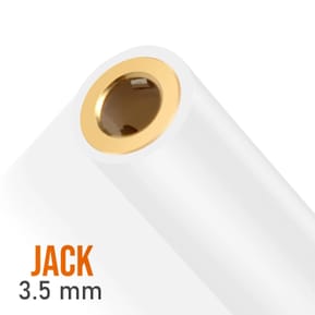 LinQ Adaptateur Audio Jack 3.5mm Femelle vers Lightning et USB C Mâle Blanc — image 3