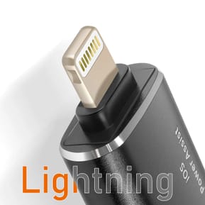 LinQ Adaptateur OTG USB et USB C vers Apple Lightning Noir — image 3