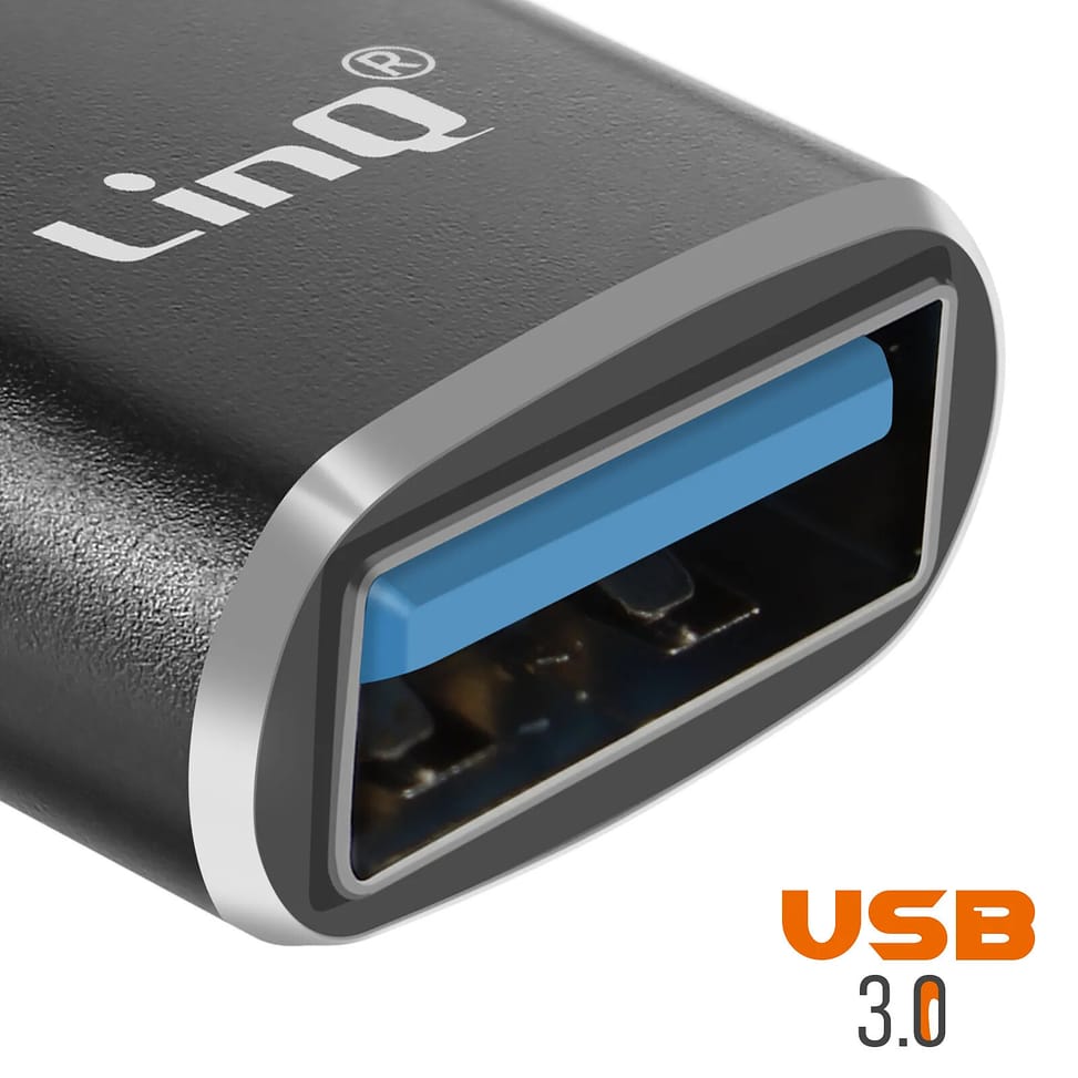 LinQ Adaptateur OTG USB et USB C vers Apple Lightning Noir — image 4