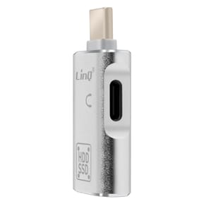 LinQ Adaptateur OTG USB et USB C vers USB C Transfert de Données Rapides Argent — image 2