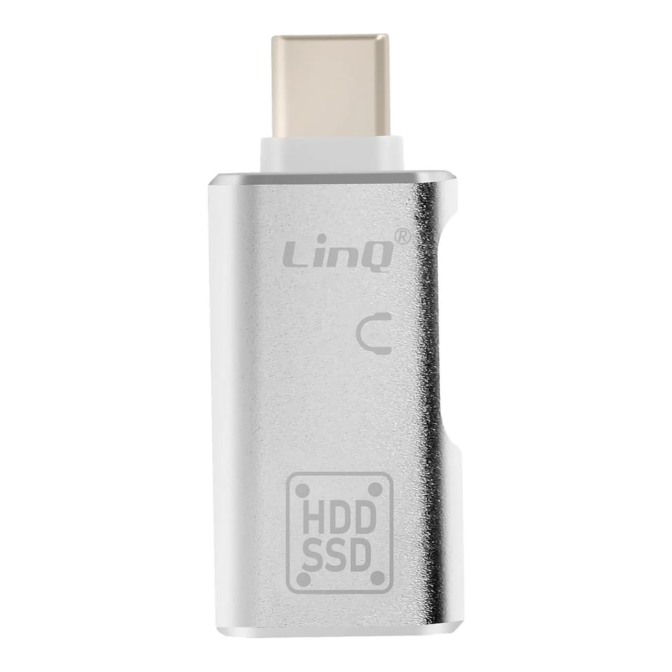 LinQ Adaptateur OTG USB et USB C vers USB C Transfert de Données Rapides Argent — image 5