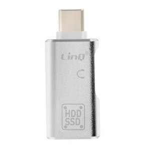 LinQ Adaptateur OTG USB et USB C vers USB C Transfert de Données Rapides Argent