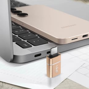 LinQ Adaptateur OTG USB vers USB C Compact et Pratique Dorée — image 3