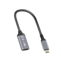 LinQ Adaptateur Vidéo USB C vers HDMI 4K Haute Résolution Design Compact Noir