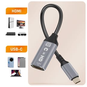LinQ Adaptateur Vidéo USB C vers HDMI 4K Haute Résolution Design Compact Noir — image 4