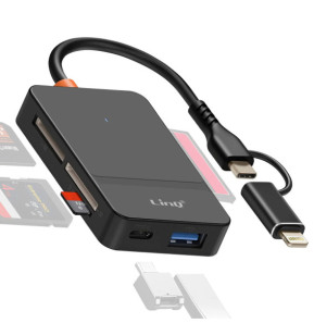 LinQ Hub USB C + Lightning Multiport Lecteur...