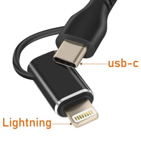 LinQ Hub USB C + Lightning Multiport Lecteur Carte OTG Polyvalent Noir — image 5
