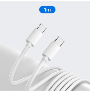 Mayaxess Câble iPhone 16 / 15 USB-C vers USB-C 20W 1 mètre Blanc