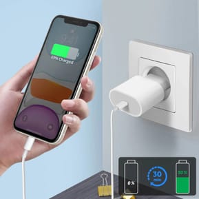Mayaxess Câble iPhone USB-C vers Lightning – 1 mètre Blanc — image 4