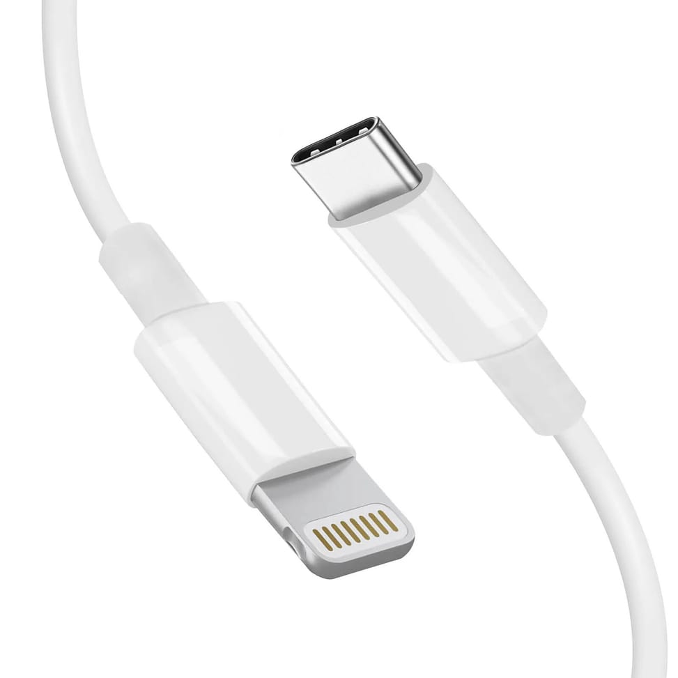 Mayaxess Câble iPhone USB-C vers Lightning – 1 mètre Blanc — image 5