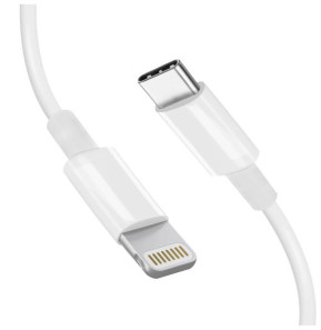Mayaxess Câble iPhone USB-C vers Lightning – 1 mètre Blanc