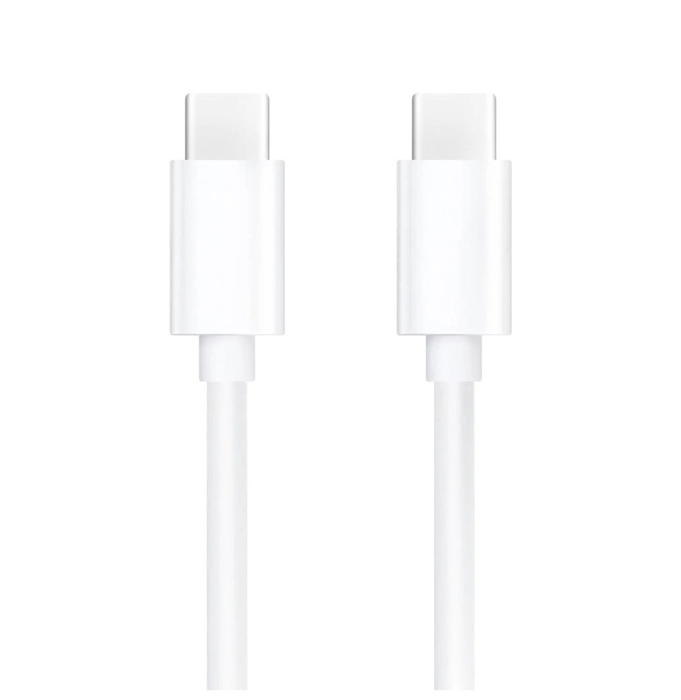 Mayaxess Câble Samsung Galaxy S24 e S24 FE USB-C vers USB-C 20W 1 mètre Blanc