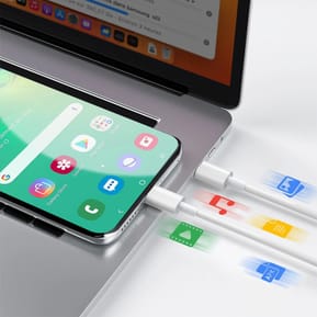 Mayaxess Câble Samsung Galaxy S24 e S24 FE USB-C vers USB-C 20W 1 mètre Blanc — image 3