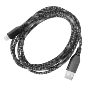 Moxie Câble pour iPhone en nylon tressé noir 2m, USB vers Lightning, — image 2