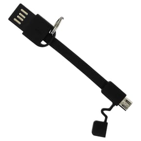Moxie Mini-câble USB Reversible 10cm Tablette/Smartphone Charge + Synchro Noir