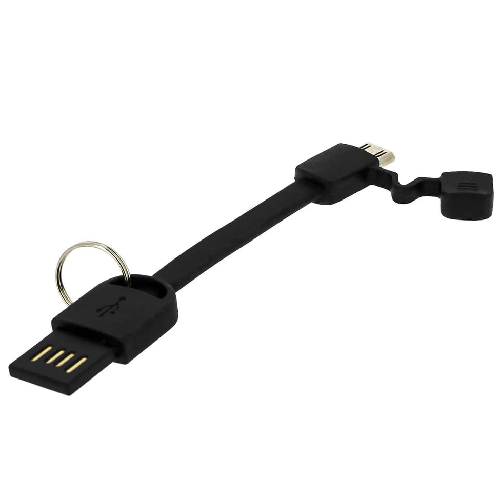 Moxie Mini-câble USB Reversible 10cm Tablette/Smartphone Charge + Synchro Noir — image 2