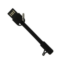 Moxie Mini-câble USB Reversible 10cm Tablette/Smartphone Charge + Synchro Noir