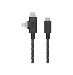 Native Union Câble de Charge 2 en 1 Universel Belt Duo Pro Noir