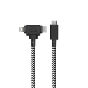 Native Union ECO Belt Câble universal USB-C vers USB-C/Lightning 1.8m Zebra — image 3