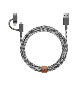 Native Union Eco Belt Câble Universel (2m) Zebra