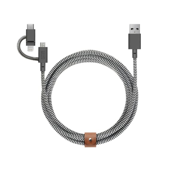 Native Union Eco Belt Câble Universel (2m) Zebra