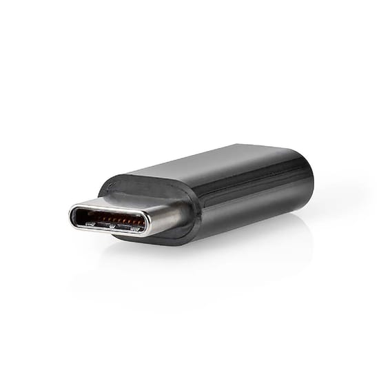 Nedis Adaptateur USB 2.0 USB-C Mâle vers Micro-B Femelle 480 Mbps Noir