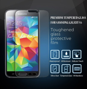 Protection écran Glass-Protector Silicone pour Samsung S5 (0.33 mm)