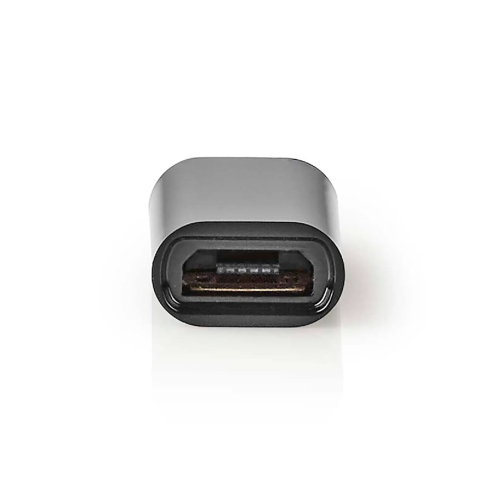 Nedis Adaptateur USB 2.0 USB-C Mâle vers Micro-B Femelle 480 Mbps Noir — image 4