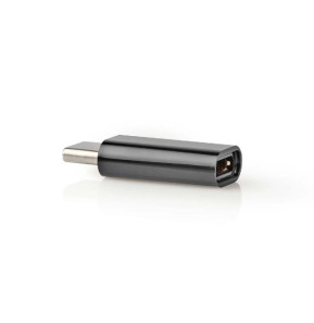 Nedis Adaptateur USB 2.0 USB-C Mâle vers Micro-B Femelle 480 Mbps Noir