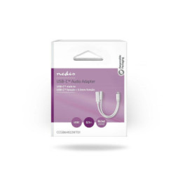 Nedis Adaptateur USB-C vers USB-C femelle + Jack 3.5 mm Blanc