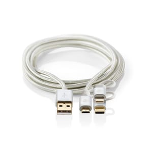 Nedis Câble 3-en-1 USB vers micro-USB, USB-C, Lightning - 1 m — image 2