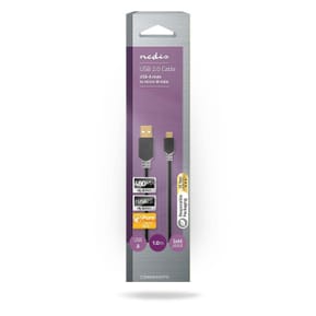 Nedis Câble USB-A vers micro-USB-B - 1 m — image 3