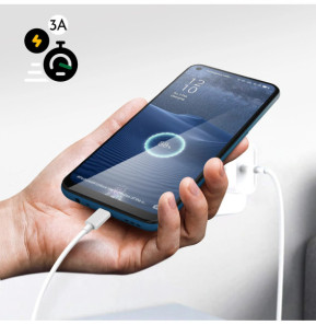 Oppo Câble Oppo USB vers USB-C Original Charge Rapide 3A et Sécurisée Blanc