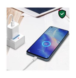 Oppo Câble Oppo USB vers USB-C Original Charge Rapide 3A et Sécurisée Blanc