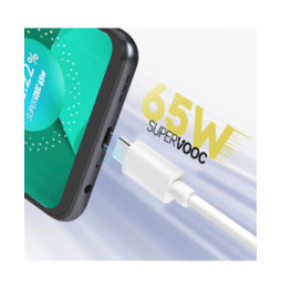 Oppo Câble USB vers USB-C SuperVOOC 65W, officiel - Blanc 1m