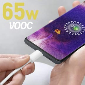 Oppo Câble USB vers USB-C VOOC 65W, officiel DL129 - Blanc 1m — image 4
