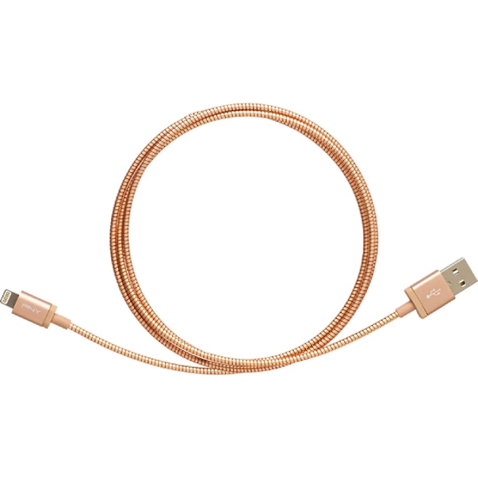 PNY Câble charge et synchronisation USB A/Lightning MFI 2.4A 1,2m Rose — image 2