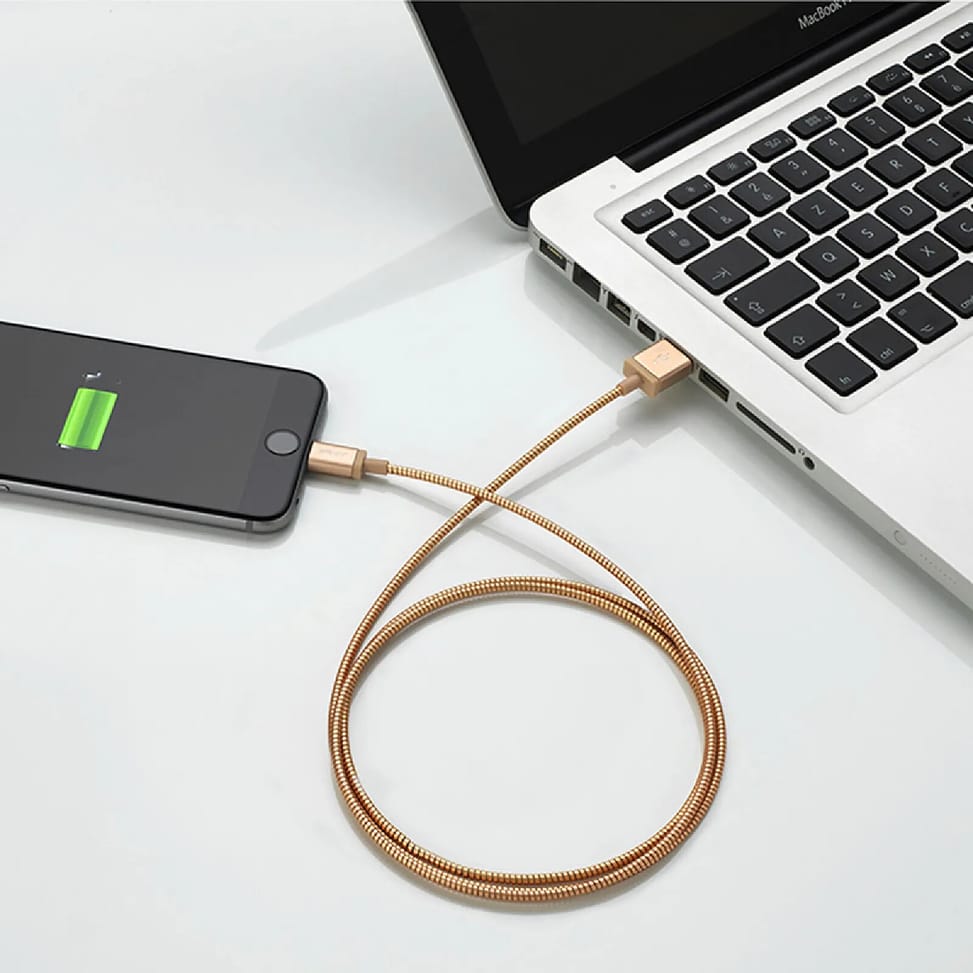 PNY Câble charge et synchronisation USB A/Lightning MFI 2.4A 1,2m Rose — image 3