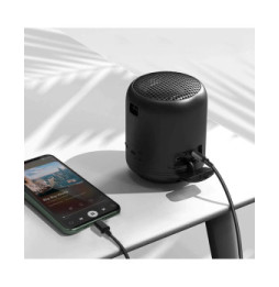 Puluz Câble Lightning vers Jack 3.5mm Mâle Son de Qualité Cordon spiralé 1m Noir