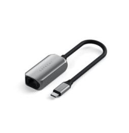 Satechi Adaptateur USB-C vers Ethernet 2.5 Gigabit en Nylon Tressé Gris