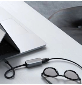 Satechi Adaptateur USB-C vers Ethernet 2.5 Gigabit en Nylon Tressé Gris