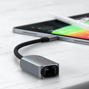 Satechi Adaptateur USB-C vers Ethernet 2.5 Gigabit en Nylon Tressé Gris — image 5