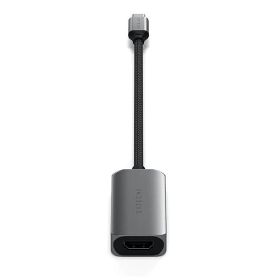 Satechi Adaptateur USB-C vers HDMI 2.1 8K en Nylon Tressé Gris