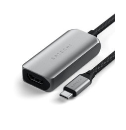 Satechi Adaptateur USB-C vers HDMI 2.1 8K en Nylon Tressé Gris